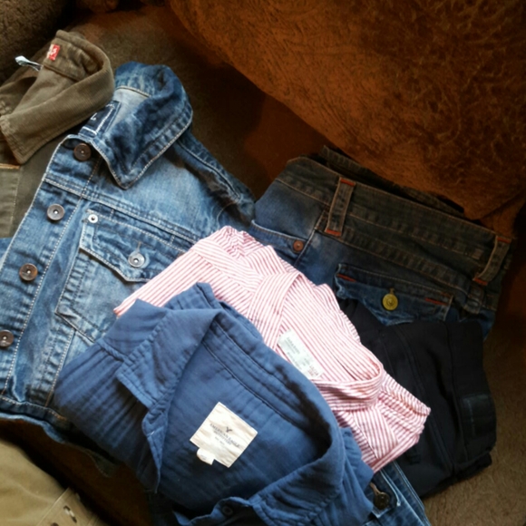 Bundle-3 pairs pants, 2 jackets, 2 shirts - Picture 2 of 2